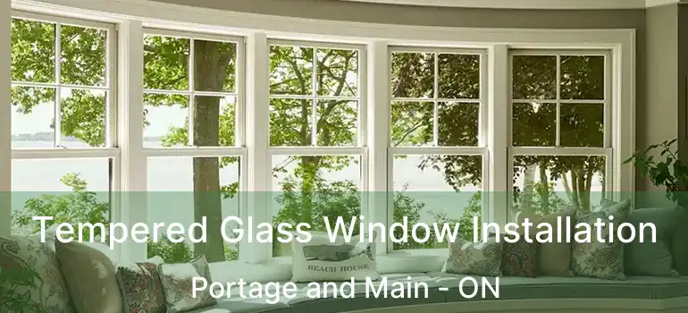  Tempered Glass Window Installation Portage and Main - ON