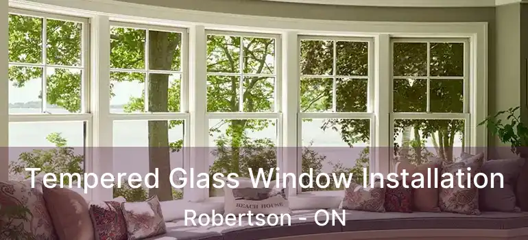  Tempered Glass Window Installation Robertson - ON