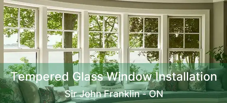  Tempered Glass Window Installation Sir John Franklin - ON