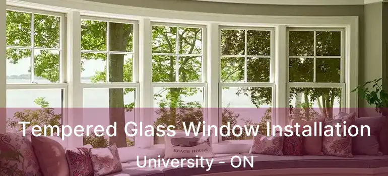  Tempered Glass Window Installation University - ON