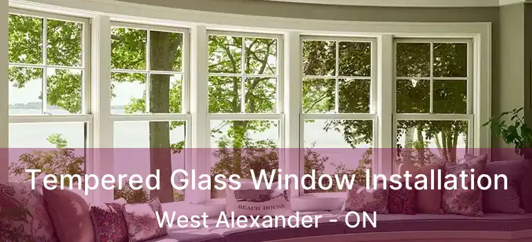  Tempered Glass Window Installation West Alexander - ON