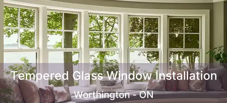  Tempered Glass Window Installation Worthington - ON