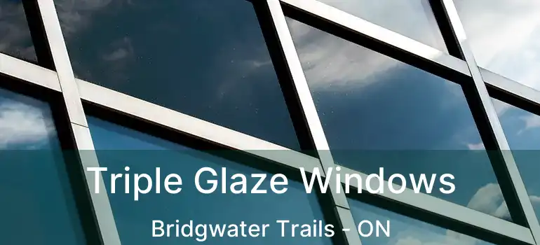  Triple Glaze Windows Bridgwater Trails - ON
