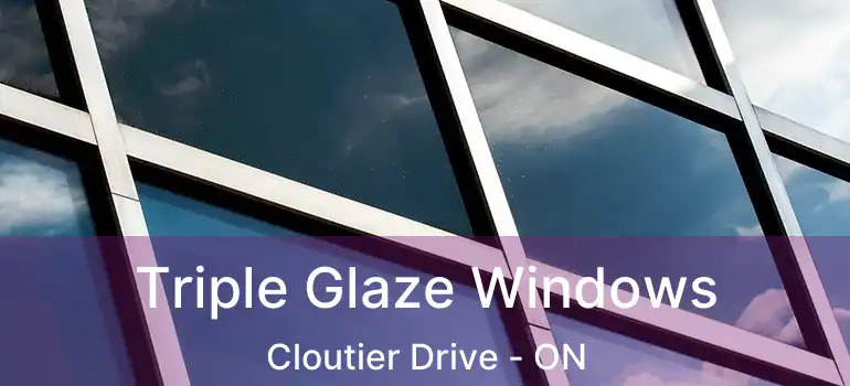  Triple Glaze Windows Cloutier Drive - ON