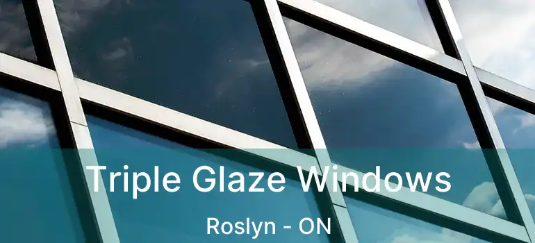  Triple Glaze Windows Roslyn - ON
