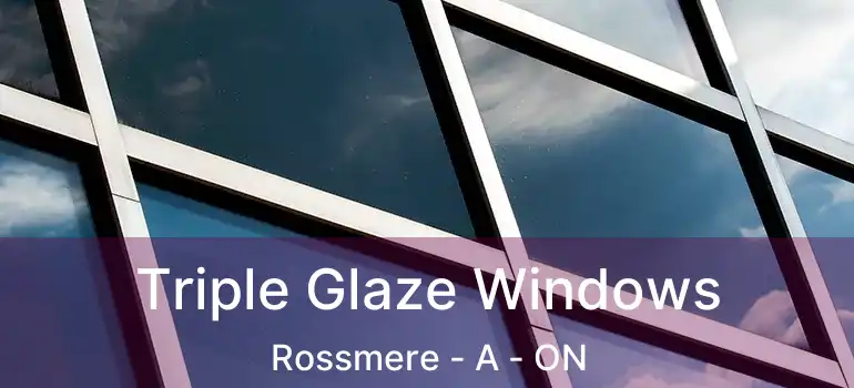  Triple Glaze Windows Rossmere - A - ON