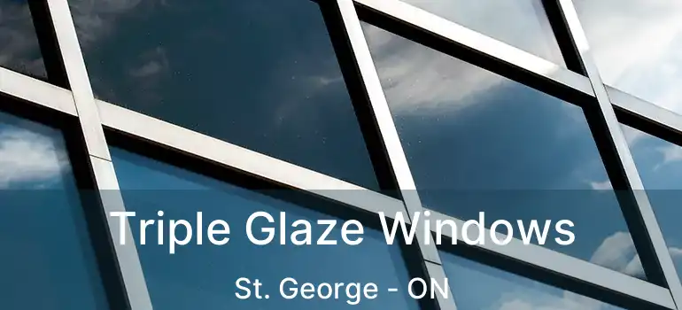  Triple Glaze Windows St. George - ON
