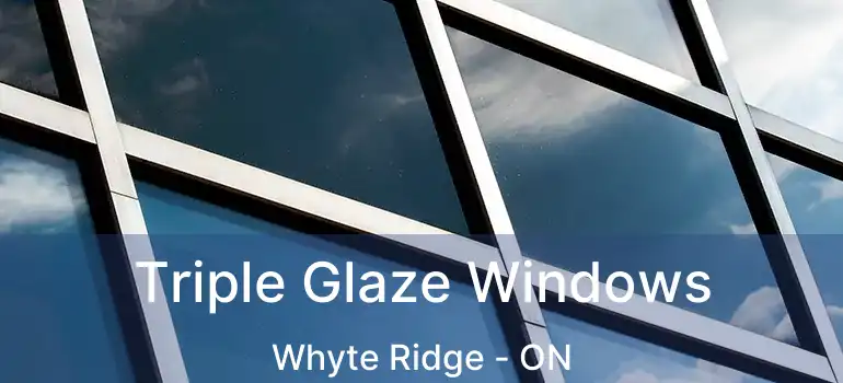  Triple Glaze Windows Whyte Ridge - ON