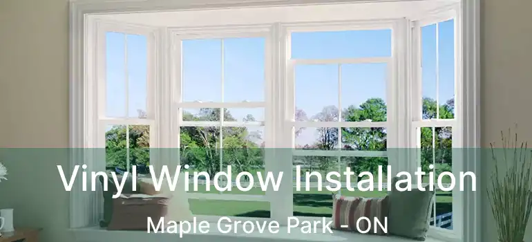  Vinyl Window Installation Maple Grove Park - ON