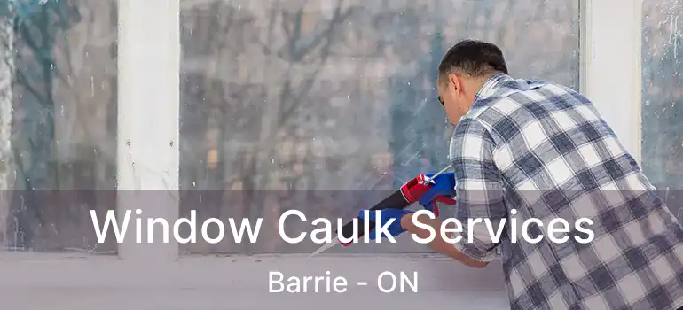  Window Caulk Services Barrie - ON