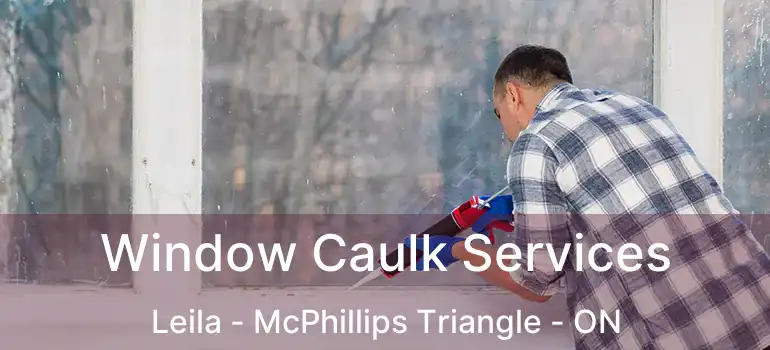  Window Caulk Services Leila - McPhillips Triangle - ON