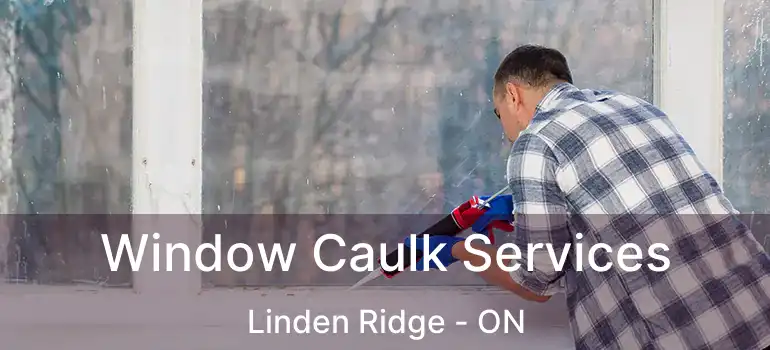  Window Caulk Services Linden Ridge - ON