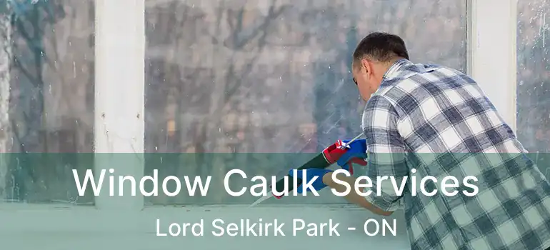  Window Caulk Services Lord Selkirk Park - ON