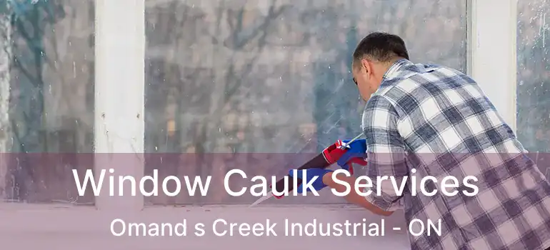  Window Caulk Services Omand s Creek Industrial - ON