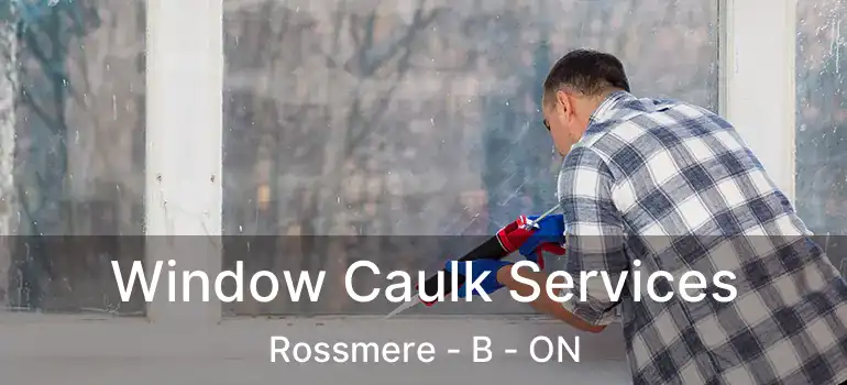  Window Caulk Services Rossmere - B - ON