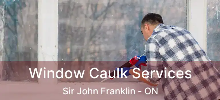  Window Caulk Services Sir John Franklin - ON