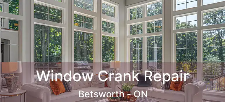  Window Crank Repair Betsworth - ON