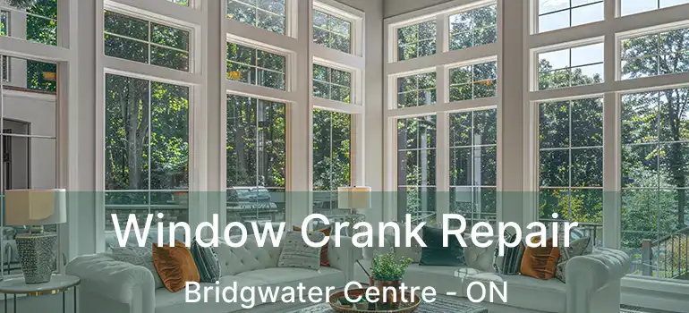  Window Crank Repair Bridgwater Centre - ON