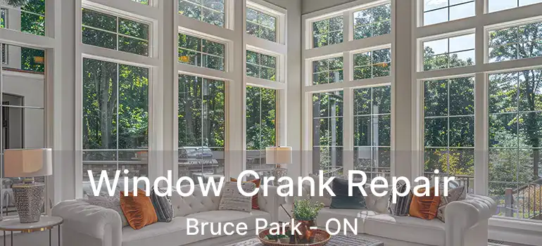  Window Crank Repair Bruce Park - ON