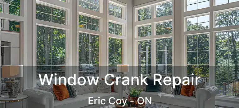  Window Crank Repair Eric Coy - ON