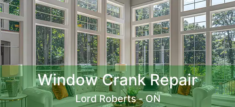  Window Crank Repair Lord Roberts - ON