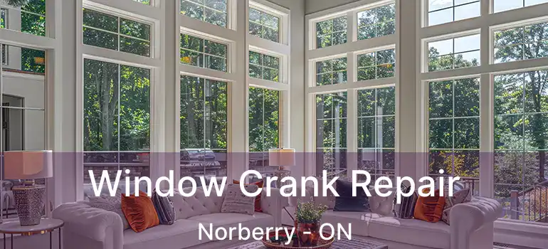  Window Crank Repair Norberry - ON