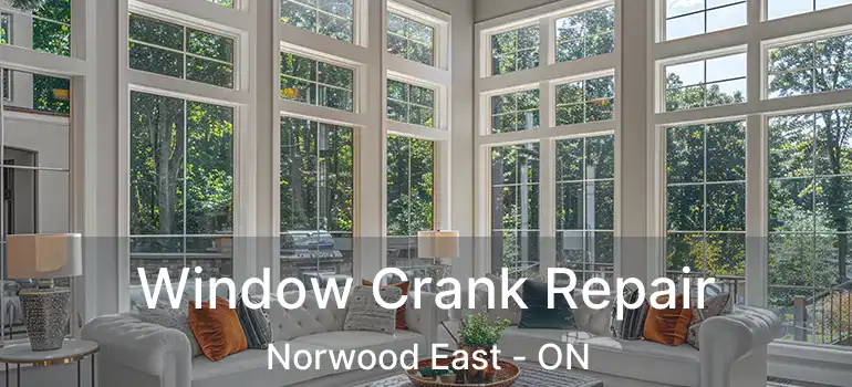  Window Crank Repair Norwood East - ON