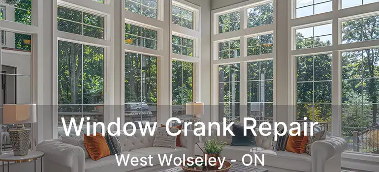  Window Crank Repair West Wolseley - ON