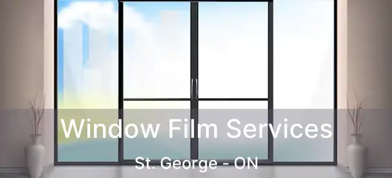  Window Film Services St. George - ON
