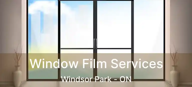  Window Film Services Windsor Park - ON