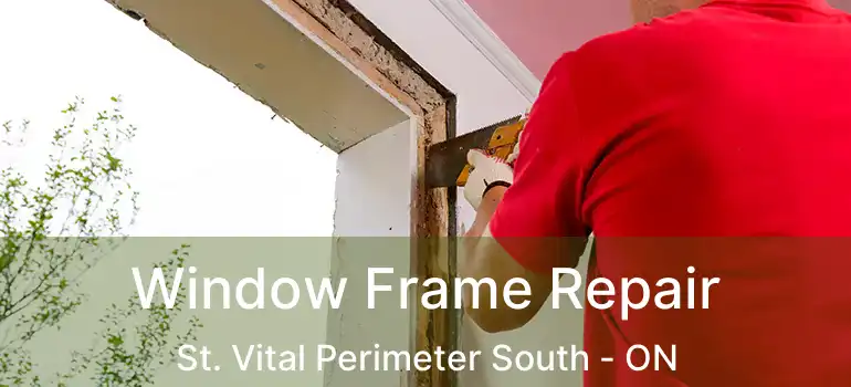  Window Frame Repair St. Vital Perimeter South - ON