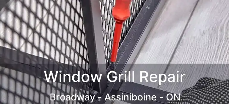  Window Grill Repair Broadway - Assiniboine - ON