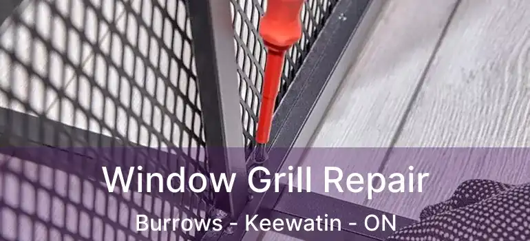  Window Grill Repair Burrows - Keewatin - ON