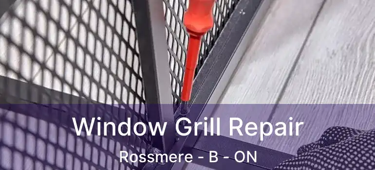  Window Grill Repair Rossmere - B - ON