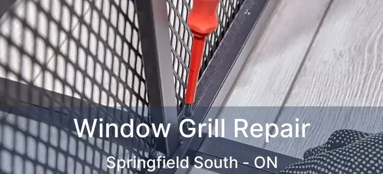  Window Grill Repair Springfield South - ON