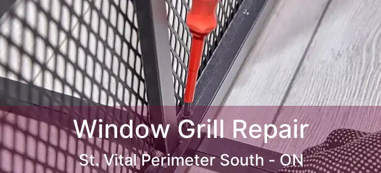  Window Grill Repair St. Vital Perimeter South - ON