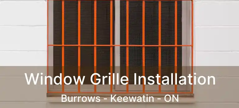  Window Grille Installation Burrows - Keewatin - ON