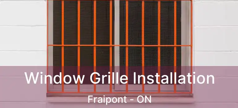  Window Grille Installation Fraipont - ON