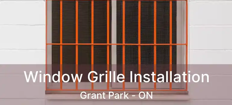  Window Grille Installation Grant Park - ON