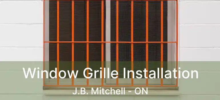  Window Grille Installation J.B. Mitchell - ON