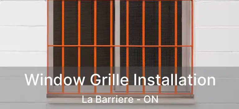  Window Grille Installation La Barriere - ON
