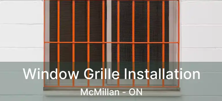  Window Grille Installation McMillan - ON