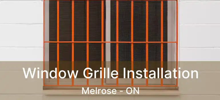  Window Grille Installation Melrose - ON