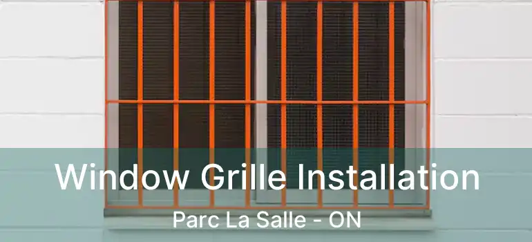  Window Grille Installation Parc La Salle - ON