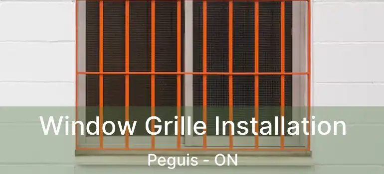  Window Grille Installation Peguis - ON
