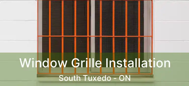  Window Grille Installation South Tuxedo - ON