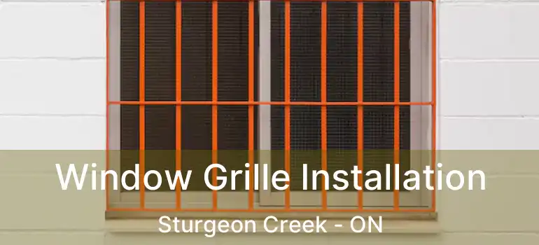  Window Grille Installation Sturgeon Creek - ON