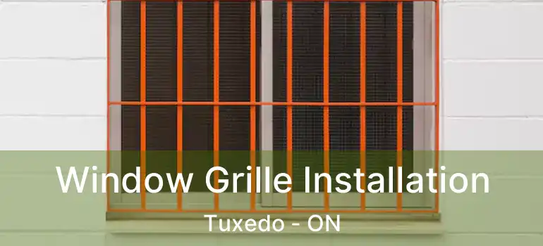  Window Grille Installation Tuxedo - ON