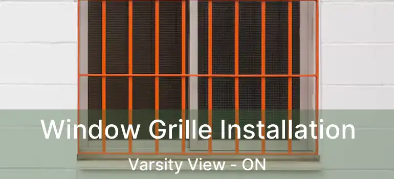  Window Grille Installation Varsity View - ON