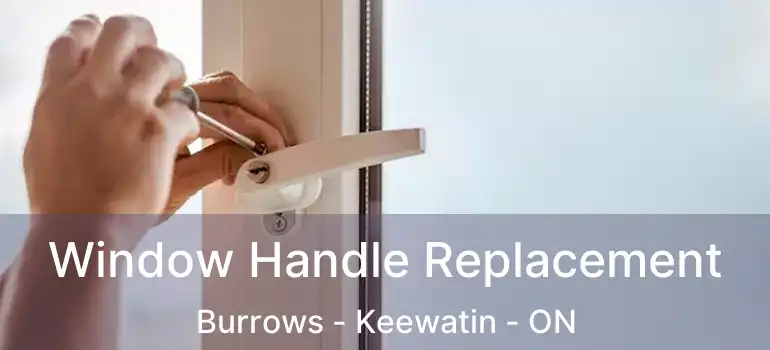  Window Handle Replacement Burrows - Keewatin - ON